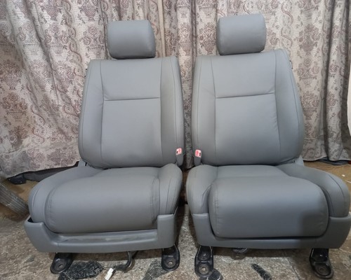 Fit for Toyota Tundra Synthetic Leather Seat Cover Gray (Year 2007 to 2013) - Picture 6 of 7