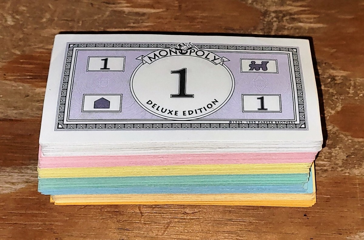 Vintage 1995 DELUXE Monopoly Money Replacement Pieces | eBay