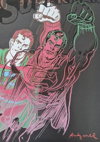 ANDY WARHOL * Superman * lithograph * 50x50 cm * limited # 144/500 CMOA signed - Bild 4 von 10