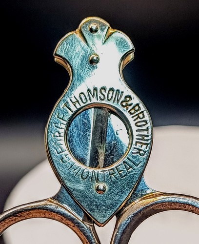 Antiker Werbescheren-Zigarrenschneider - George Thompson & Bruder Montreal - Sheffield - Bild 7 von 7