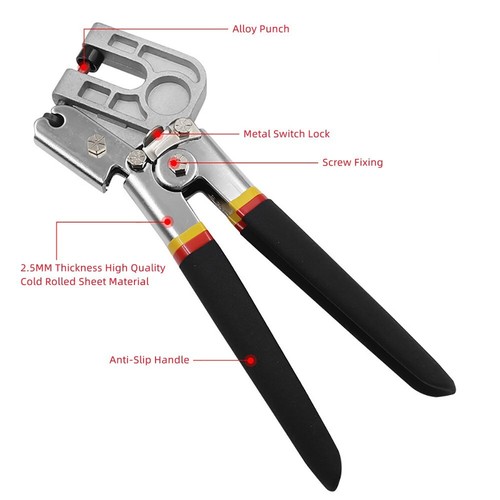 12" Light Steel Keel Clamp Punch Keel Fastening Forceps Flat Mouth Metal Plier - Picture 2 of 6