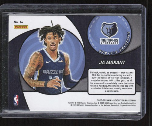 2020-21 Panini Revolution #14 Ja Morant Vortex - Picture 2 of 2