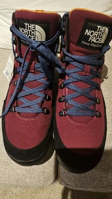 The North Face Back To Berkeley IV Textile Trail Burgundy Boots Men's Size 10.5
