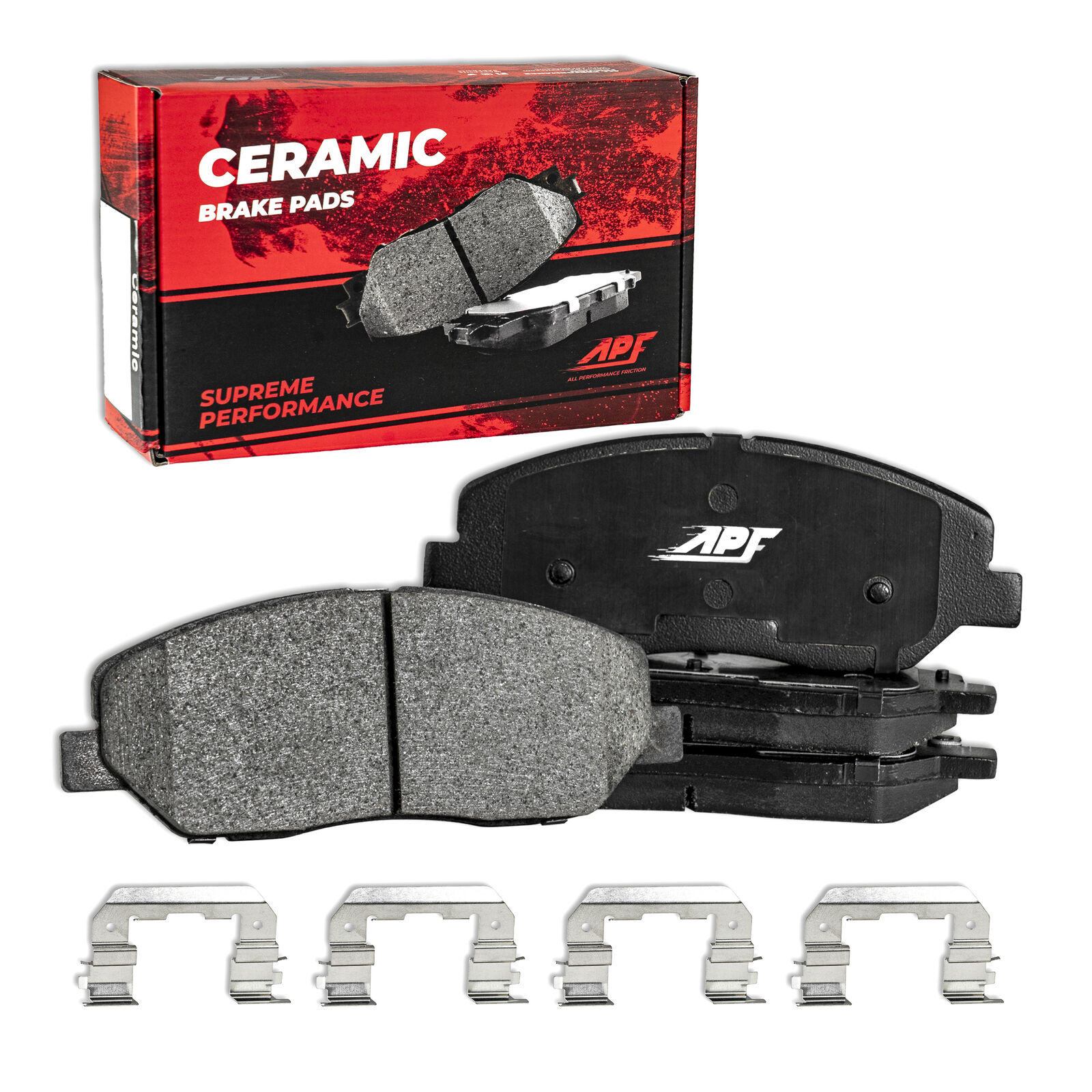 Rear Ceramic Carbon Fiber Brake Pads for 2010-2017 GMC Terrain