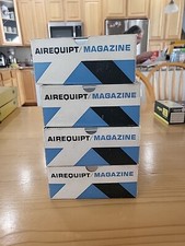 Vtg AIREQUIPT Metal Slide Tray Magazines 36 2"x2" slides Lot of 11