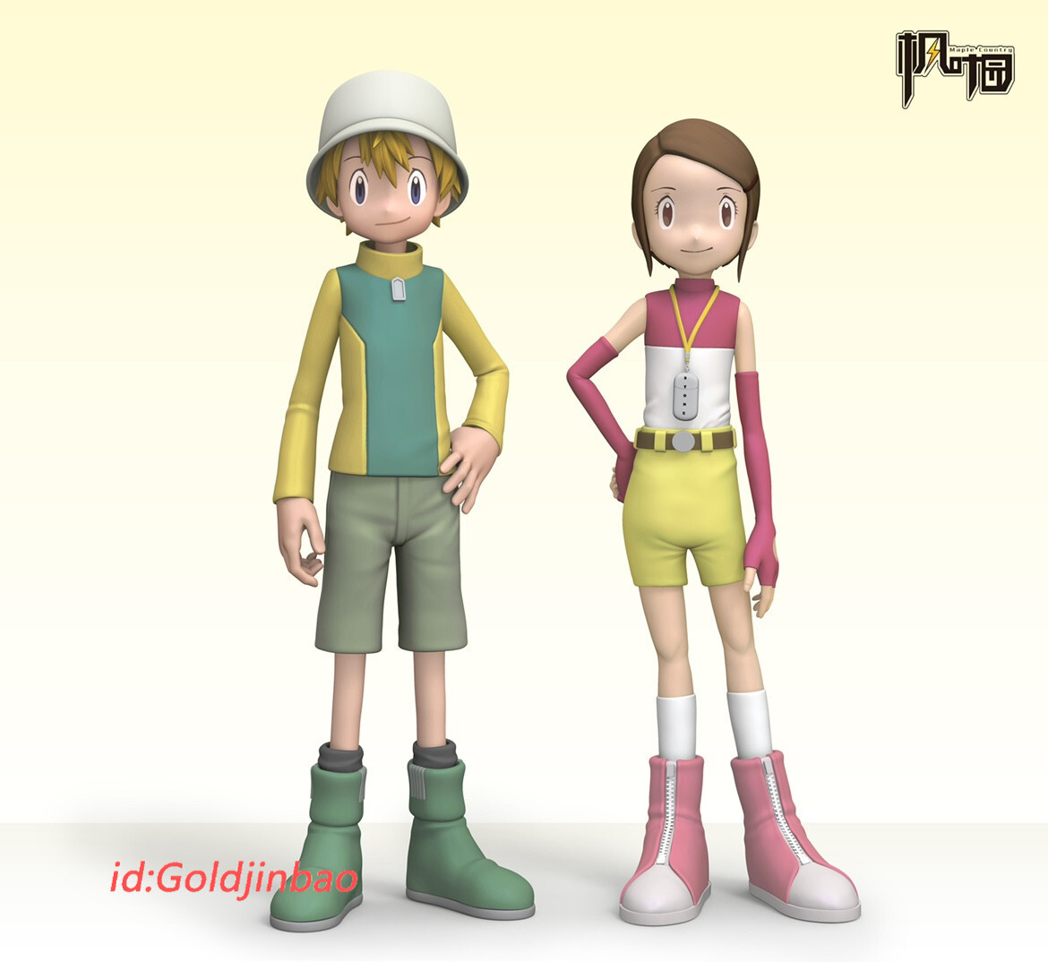 FYY studio Digimon Yagami Hikari Model Takaishi Takeru FYY studio Digimon Yagami Hikari Model Takaishi Takeru