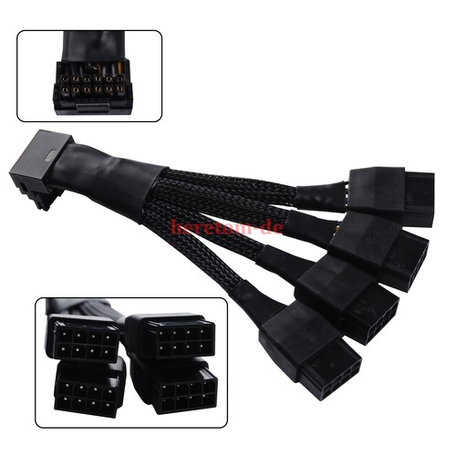 Für GPU RTX4090 RTX4080 4X8 Pin PCI-E auf 16 Pin Kartenkabel 12VHPWR Stecker - Bild 2 von 9