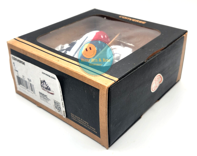 PONY Scarpe Converse bambino nuove con scatola taglia 1 design bandiera USA mai indossate