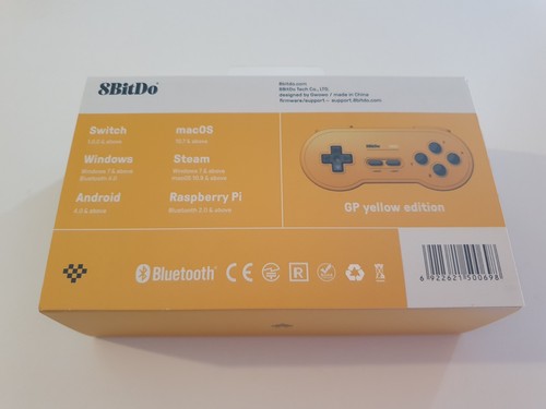 RARE 8BITDO SN30 GB YELLOW BLUETOOTH CONTROLLER GAMEPAD GAME BOY POCKET EDITION - Picture 9 of 11