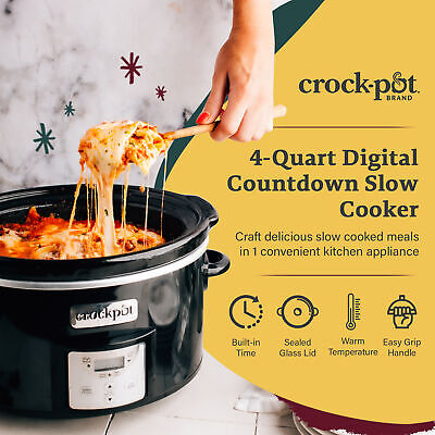 Crock-Pot SCV800-B - 8-Quart Oval Manual Slow Cooker - Black