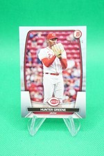 2023 Bowman Base Sky Blue Border SP /499 #35 Hunter Greene Cincinnati Reds SR1