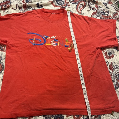 vintage disney tee shirt red XL Mickey Mouse - Picture 7 of 8