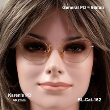 B L rare Rimway Cat Eye - True Antique 12k Gold Fill Eyeglasses and Case