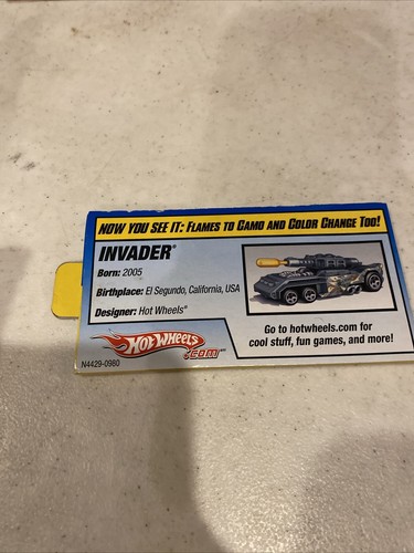 Hot Wheels Invader Off-road To Undercover Pull Tab 15 - Picture 2 of 3