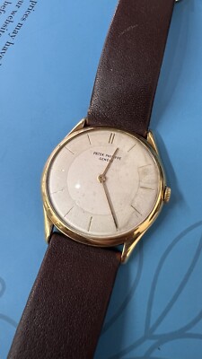 専用-PATEK PHILIPPE GENEVE 手巻き 金無垢 直径約50mm Vintage Patek Philippe Geneve Calatrava 18K Solid Gold Hand