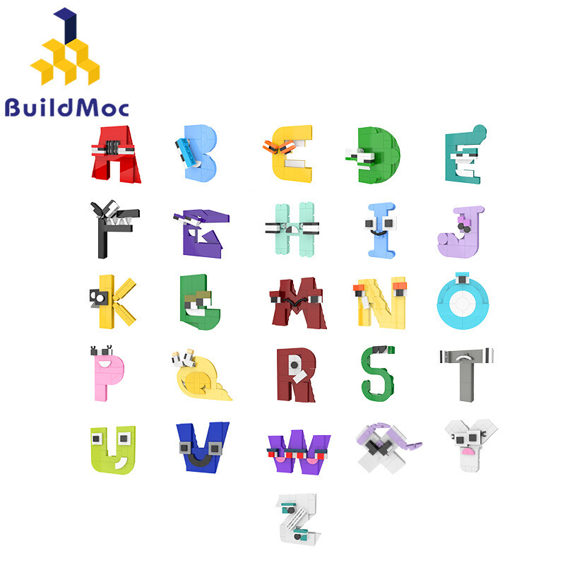 Alphabet Lore Building Blocks 26 Letter A-z Gift For Children