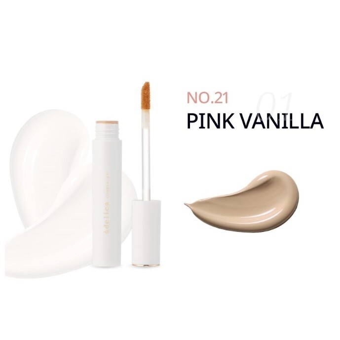 Concealer ATOMY Adelica #21 Pink Vanilla - Couvrance Totale 5g - Neuf K-Beauty Corée