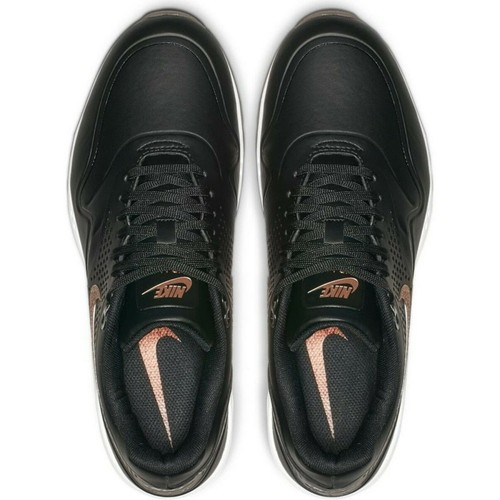 Nike Womens Air Max 1 Soft Spike Golf Shoes AQ0865-002 Black/White/Bronze Size 9 - Picture 5 of 9