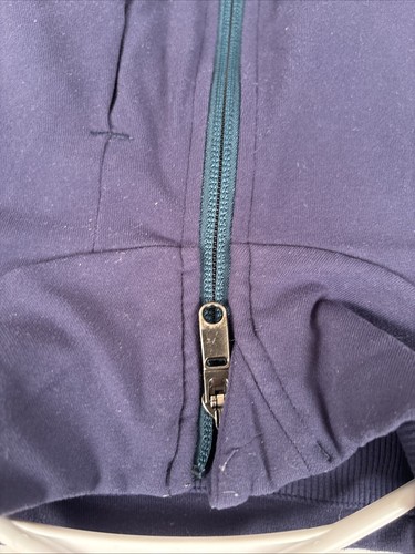 LULULEMON Jacket Mens Navy Blue PrePost Luon Track Full Zip Stretch Size: XL - Picture 4 of 6