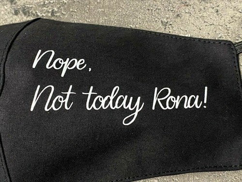 Funny Saying Quote Face Mask Unisex Black White Gold Glitter Reusable Reversible - Picture 8 of 24