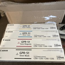 Canon GPR-51 Set Yellow Magenta Cyan Black Toner imageRUNNER ADVANCE C250iF