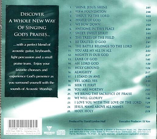 Acoustic Worship Volume 2 ~ David Lyndon Huff ~ Folk, World Acoustic Worship Volume 2 ~ David Lyndon Huff ~ Folk, World