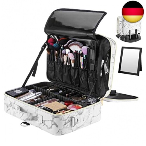 Luxspire Kosmetiktasche Tragbar Schminkkoffer Mädche Kosmetikbeutel mit Luxspire Kosmetiktasche Tragbar Schminkkoffer Mädche Kosmetikbeutel mit