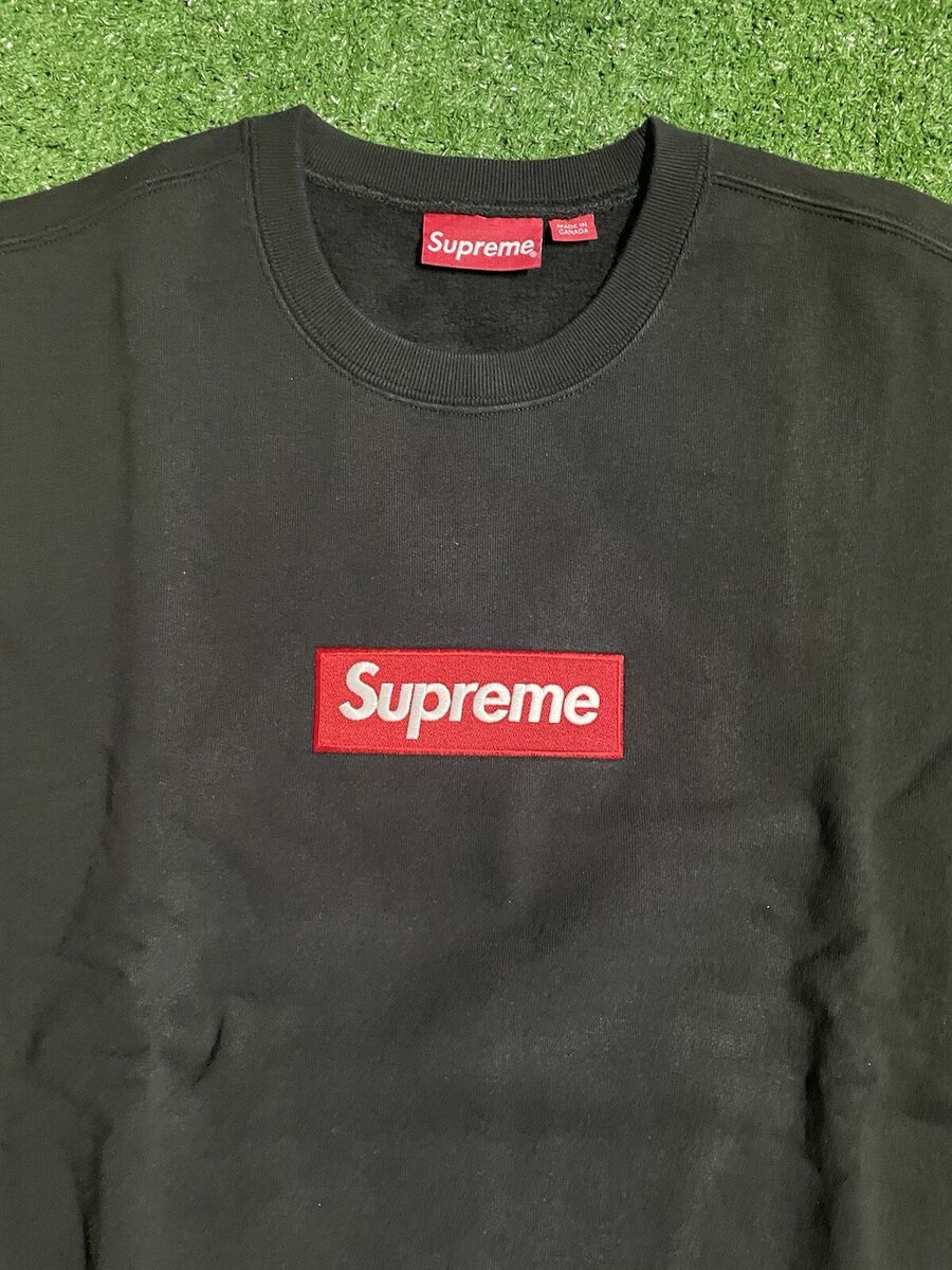 Supreme Box Logo Crewneck Black FW22 Authentic (Free Supreme Box Logo Crewneck Black FW22 Authentic (Free