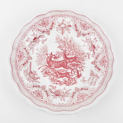 Swiss Landscape Bottom Plate 380 Deep Deer Hunting Suppenteller