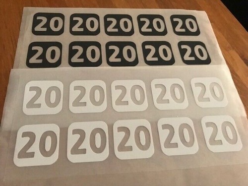 Numéro 27 Pack De 10 Patchs Flocages Pour Maillot Short Survêtement