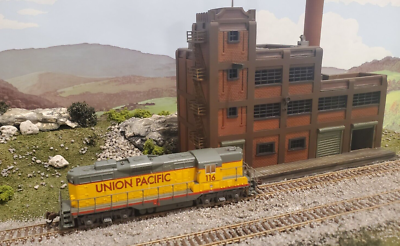 #ad N Scale building factory industrial building 1:160 $55.99