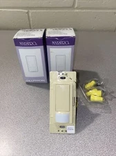 2 Pack Lutron Ivory Occup/Vac Sensor 120-277V W/ Multi Loc Sw