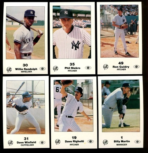 1985 NEW YORK YANKEES POLICE BASEBALL COMPLETE SET MINT *INV6437