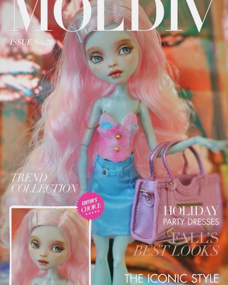 Monster High ÚNICA Muñeca Personalizada Azul Lagoona【Repintado Eco】 Foto 4 de 4