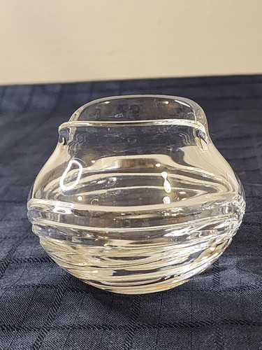 Vintage Heart Shaped Small Crystal Bowl Trinket/Candy - Picture 2 of 11