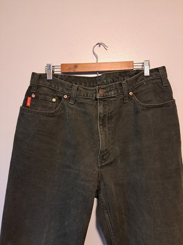 Mustang for Men's Jeans Denim Straight Casual Green Pocket Button Zip Size 36x32 - Picture 6 of 11