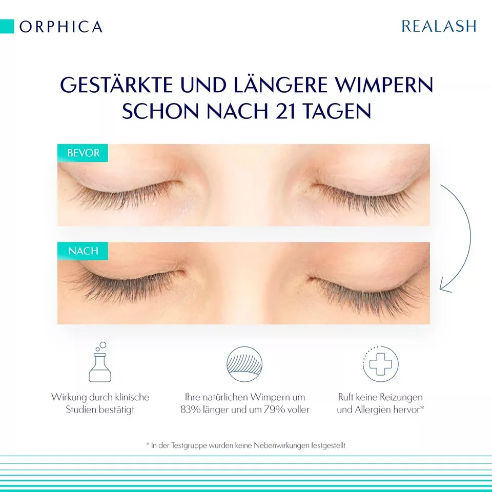 ORPHICA Realash Wimpern-Conditioner 3 ml, Conditioner, Serum f�r Wimpernst�rkung - Bild 2 von 4