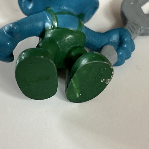 Vintage/Sammlerstück Peyo Schleich Mechaniker 5cm Figur Spielzeug Schlümpfe Sammler selten - Bild 6 von 6