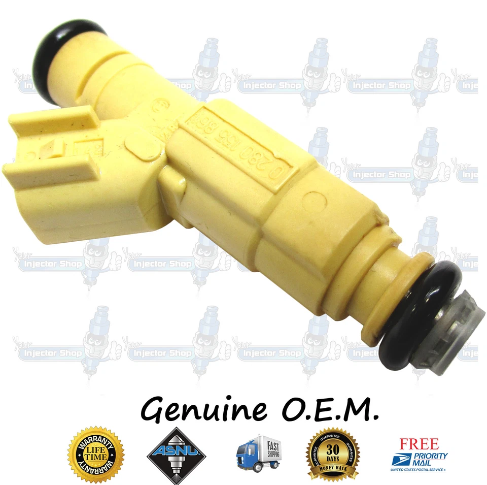 Обновленные топливные форсунки Bosch с 4 отверстиями для Ford 4x 0280155859 XS4E-A5B Mazda Tribute - Изображение 3 из 4