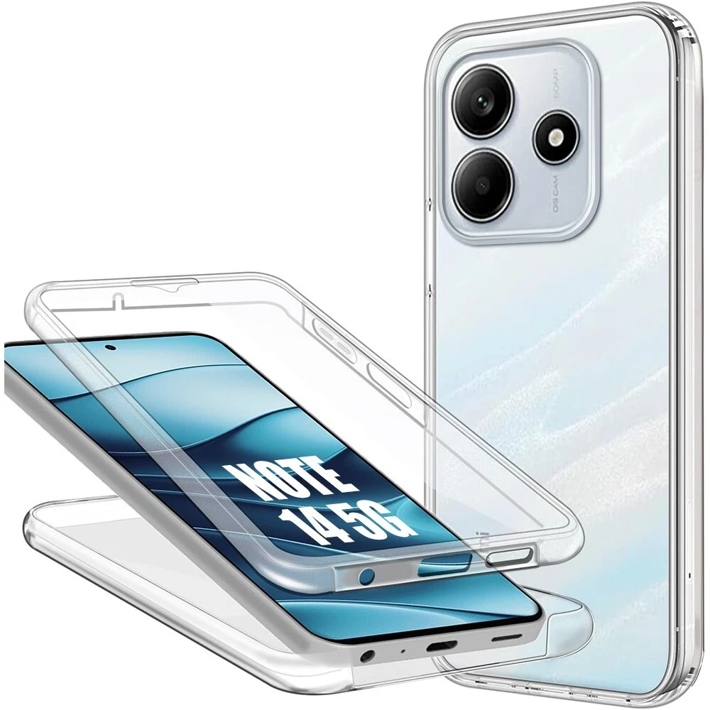 Coque 360 Cœur Pour Xiaomi Redmi 13C 12C 10A Note 12/Pro - 2 Verres Trempés Inclus - Neuf