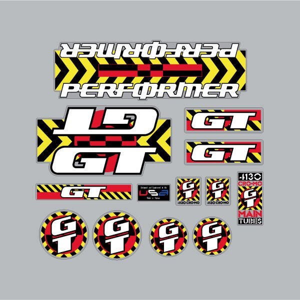 1990 GT BMX - Performer - on Clear decal set | eBay