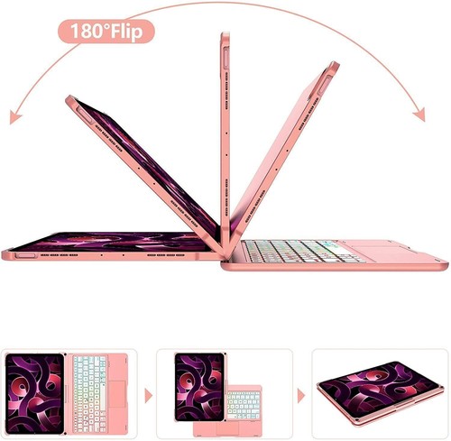 For iPad 10th/9th/8th/7th Gen 10.2" Air 4 5 Pro 11" 12.9" Touchpad Keyboard Case - Picture 33 of 74