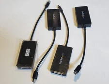 Lot of 4 StarTech Mini DisplayPort to HDMI/VGA/DVI Adapter MDP2VGDVHD