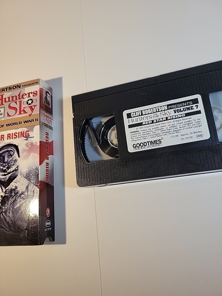 Hunters in the Sky VHS Tape Fighter Aces of World War II Red