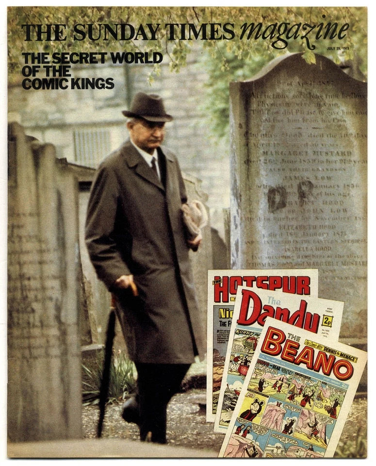 Sunday Times Magazine 29 July 1973 Beano Dandy Comic Kings Pit-cairn Island - Image 1 of 1