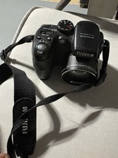 Fujifilm FinePix S1000fd 10.0MP Digital Camera Black - Tested  Working