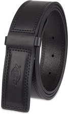Men'S Unisex Leather Mechanic No-Scratch Work Belt - Buckleless, Snap-On Belt
