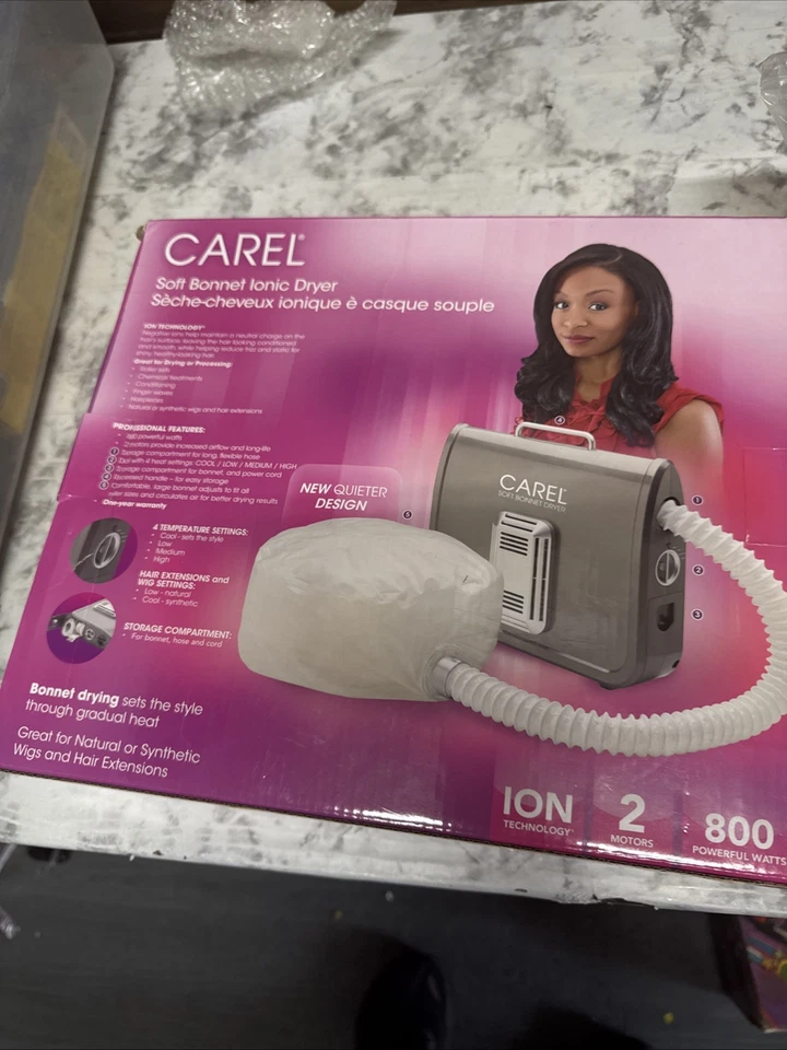 📫Carel Soft Bonnet Ionic Tabletop Portable Hair Dryer Helen Of Troy - Image 2 of 3