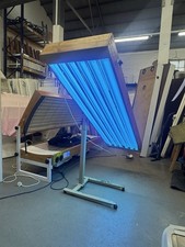 6 Tube Pine 100 watt *HOT TUBES* canopy sunbed tanning mess For del £ most uk.