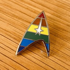 Star Trek Rainbow Delta Metal Enamel Pin Badge